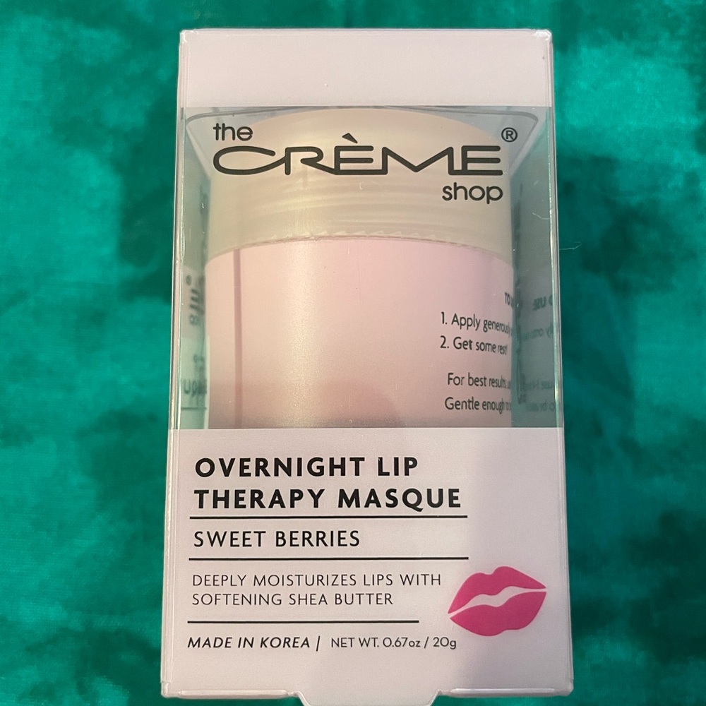 The Crème Shop Sweet Berries Lip Therapy Masque - Pink